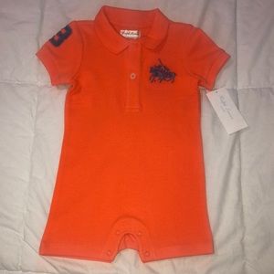 Boys Ralph Lauren Cotton Mesh Polo Shortall -6M